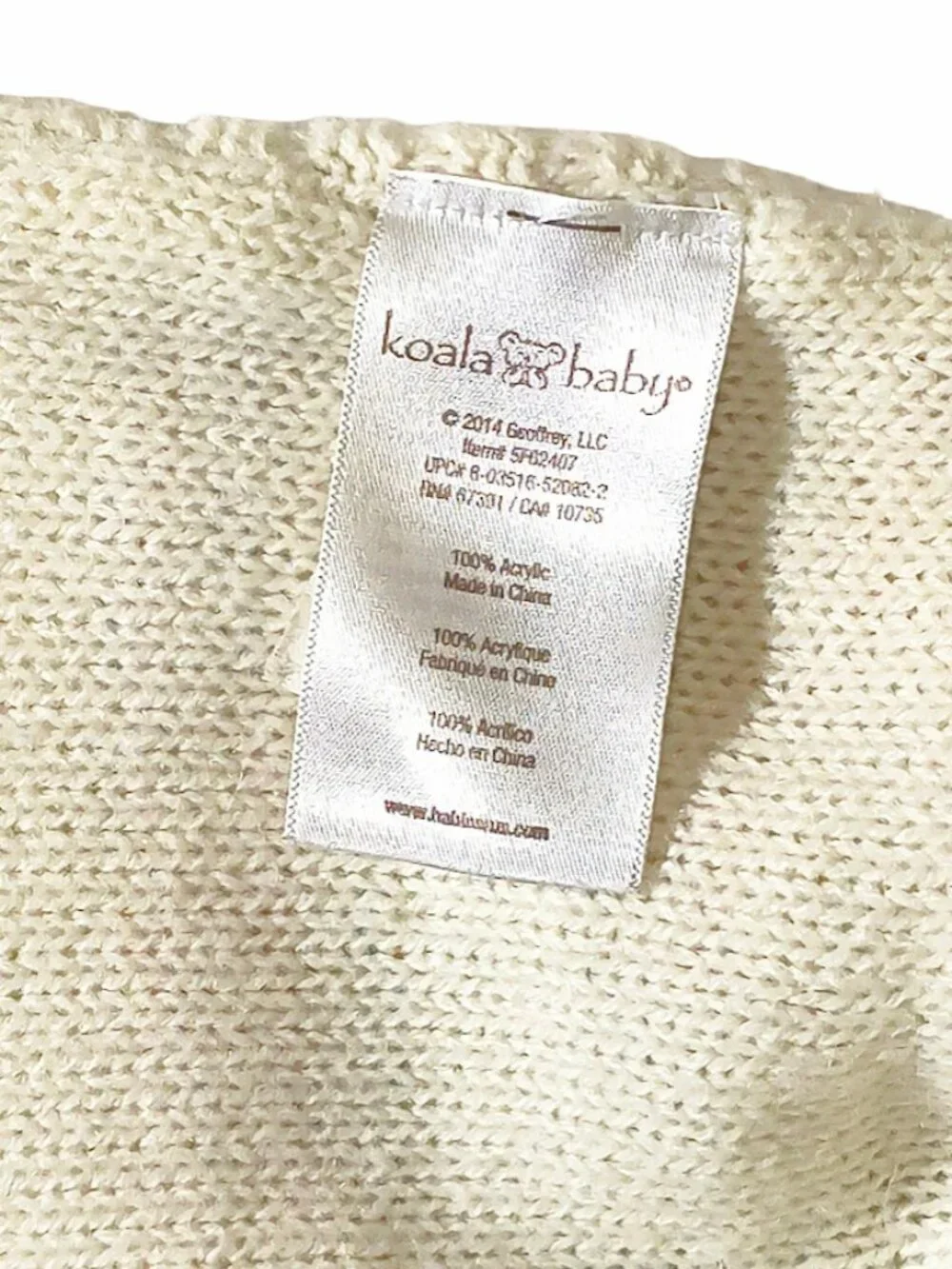 2014 Koala Baby Toys R Us Ribbed Knit Weave Baby Security Lovey Blanket 33
